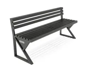 BANCA TRIANGULAR CON RESPALDO