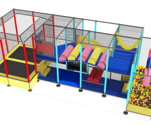 ISLA DE INTERIOR CON TRAMPOLINES