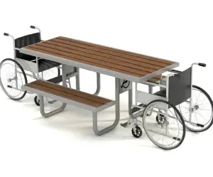 MESA DE PICNIC INCLUYENTE