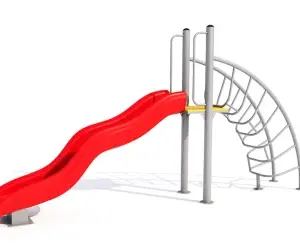 RESBALADILLA CON ESCALERA CURVA