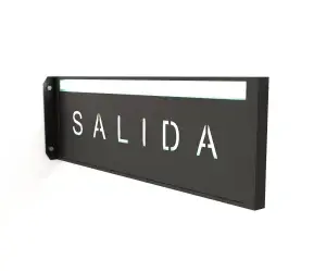 SEÑALÉTICA DE SALIDA CON LUZ