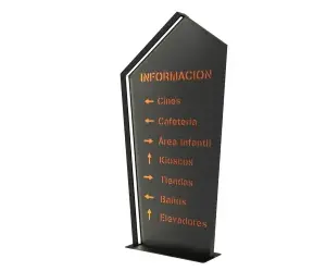 TÓTEM INFORMATIVO CON LUZ